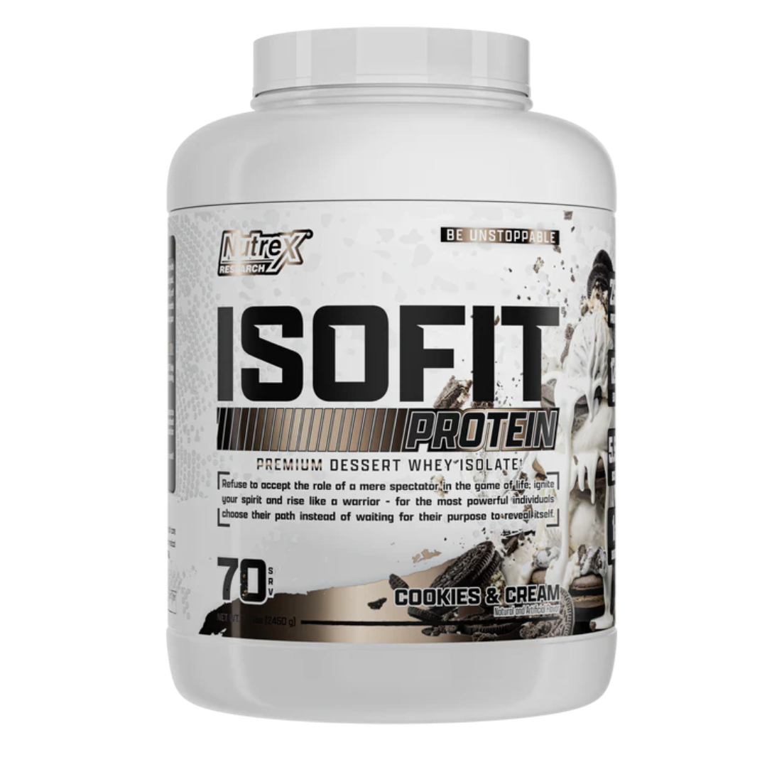 Nutrex Research ISOFIT Premium Whey Isolate (5 lbs / 70 Servicios)