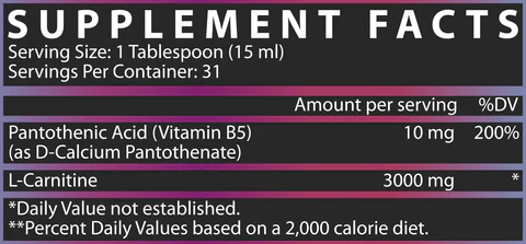 Nutrex Research L-Carnitine 3000 (31 Servicios) – Berry Blast