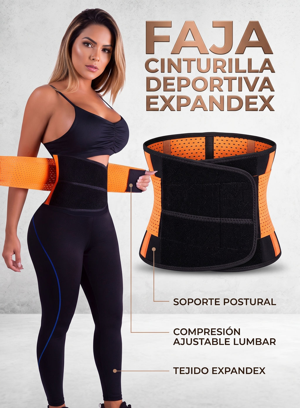 Faja Cinturilla Deportiva Expandex